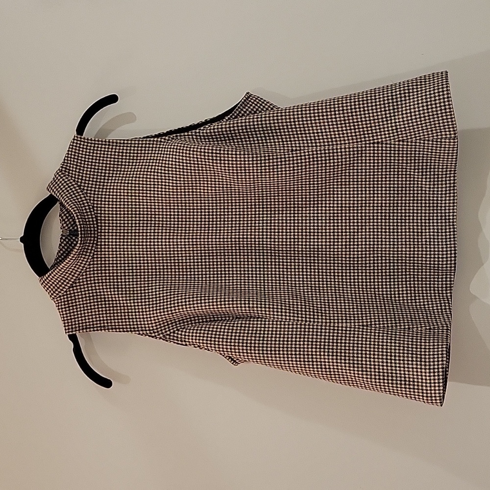 Contemporaine Houndstooth Mock Neck